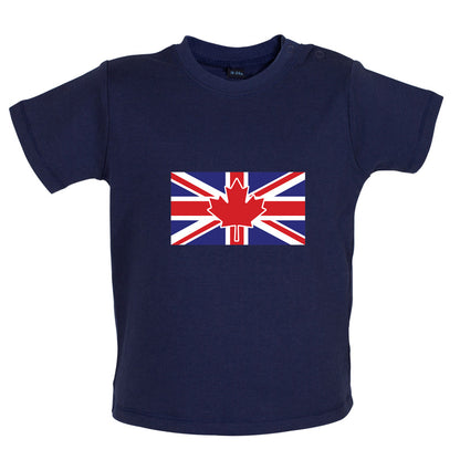 Canadian Union Jack Flag Baby T Shirt