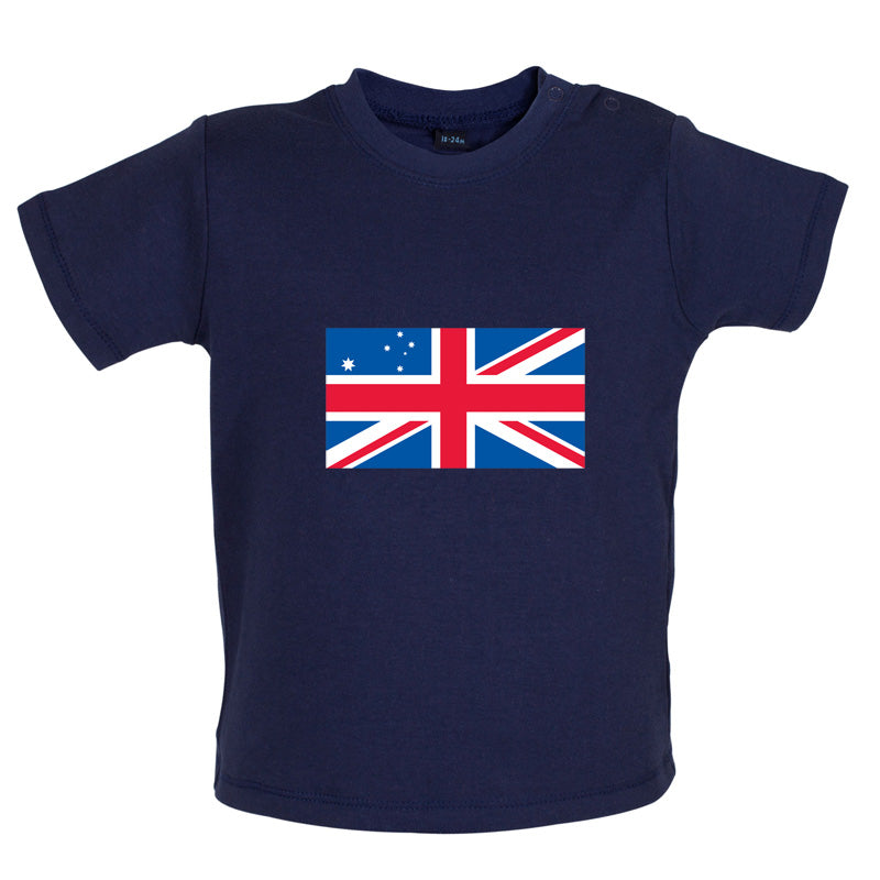 Australian Union Jack Flag Baby T Shirt