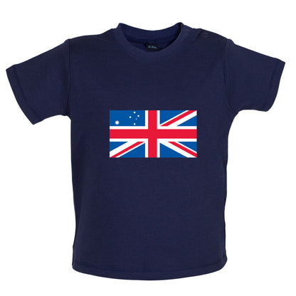 Australian Union Jack Flag Baby T Shirt