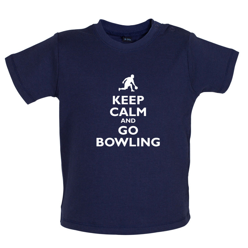 Keep Calm and Go Bowling Baby T Shirt