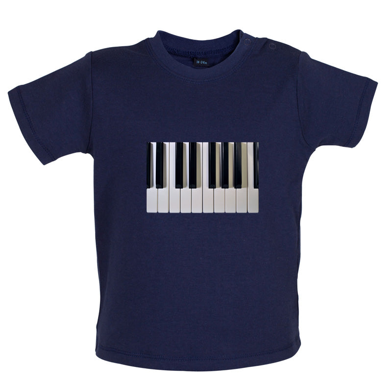 Piano Keys Colour Baby T Shirt