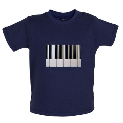 Piano Keys Colour Baby T Shirt