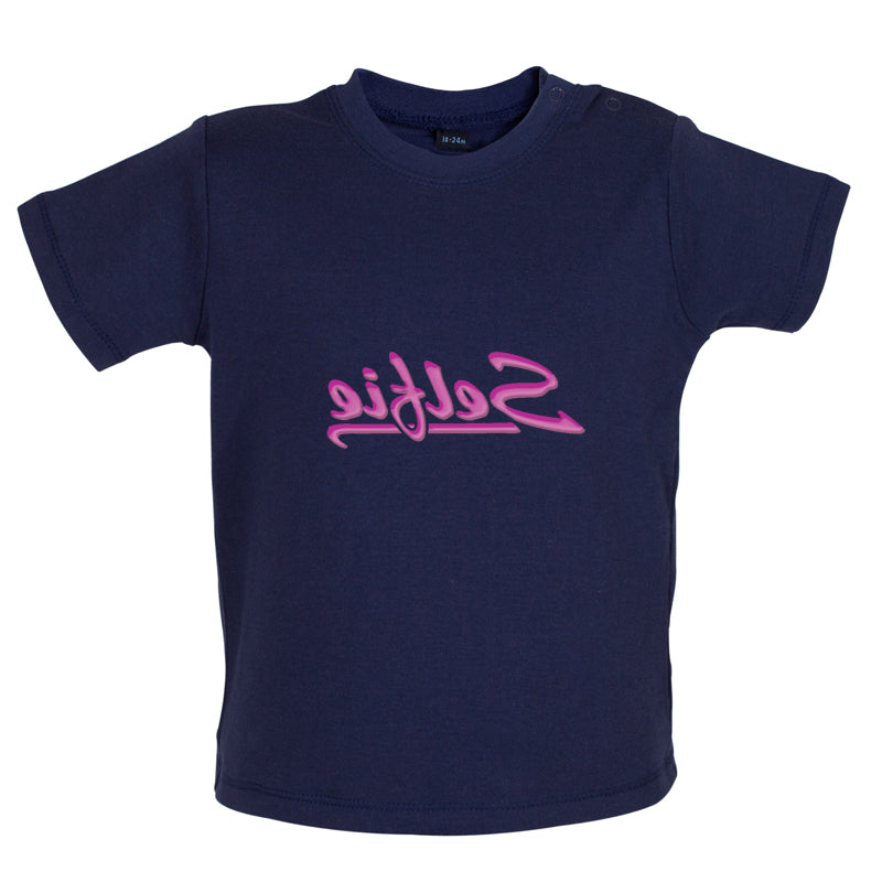 Selfie Backwards Baby T Shirt