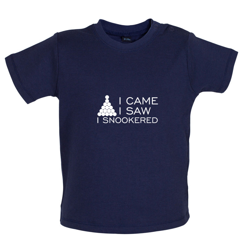 I Came I Saw I Snookered Baby T Shirt