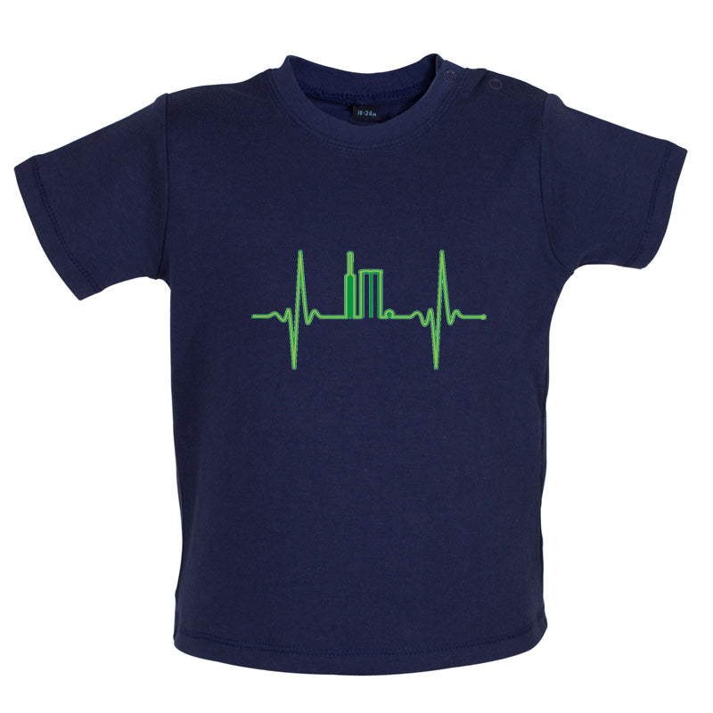 Heartbeat Cricket Baby T Shirt