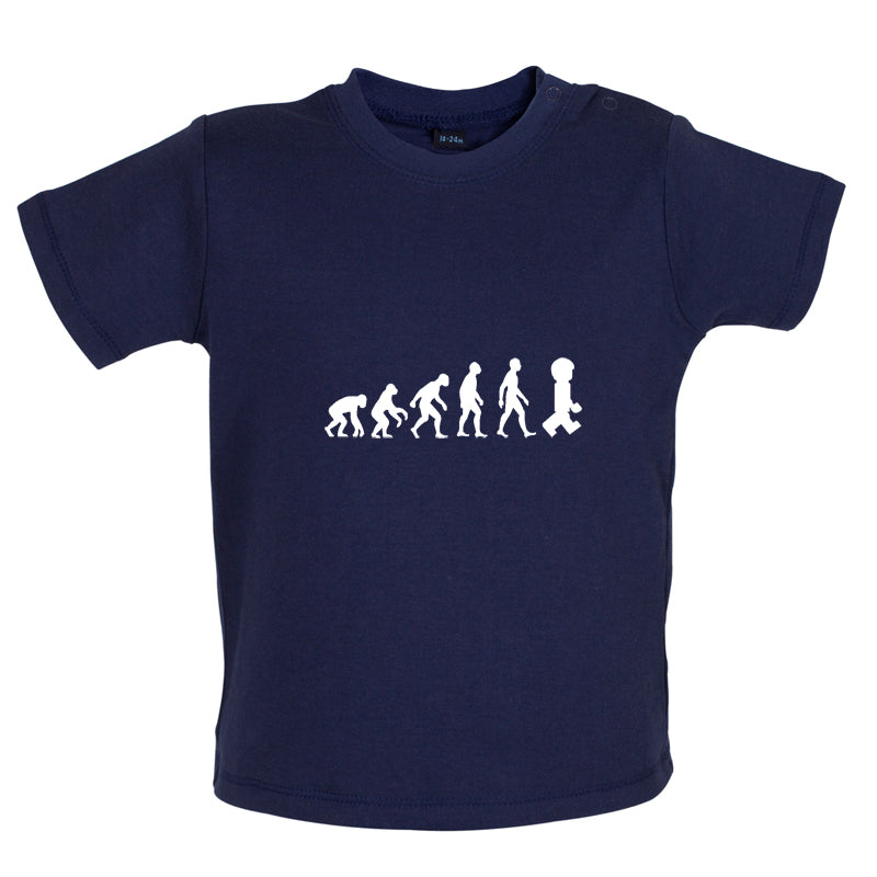 Evolution Of Man Master Builder Baby T Shirt