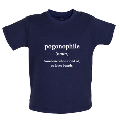 Pogonophile, Someone Who Is Fond Of Beards Baby T Shirt