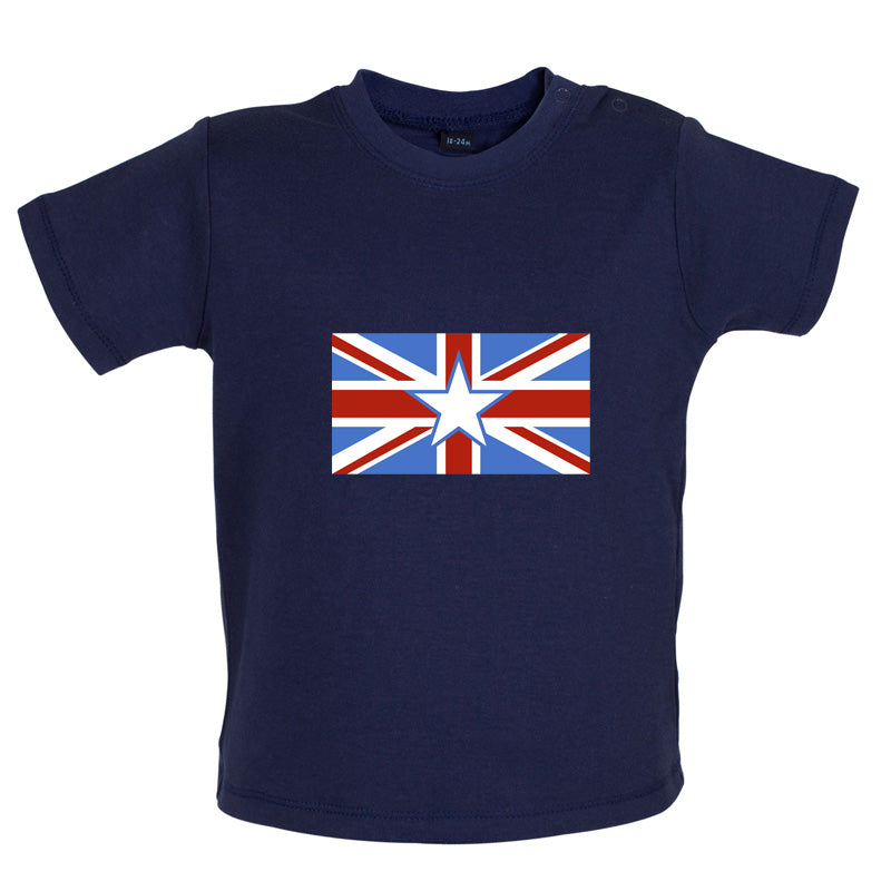 Somalian Union Jack Flag Baby T Shirt