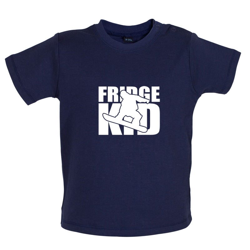 Fridge Kids Snowboard Baby T Shirt