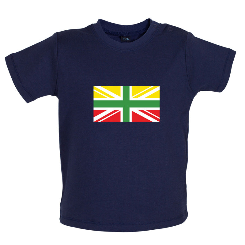 Lithuanian Union Jack Baby T Shirt