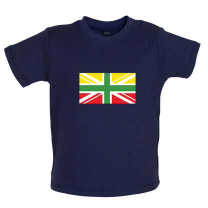 Lithuanian Union Jack Baby T Shirt