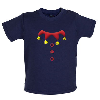Christmas Elf Suit Baby T Shirt