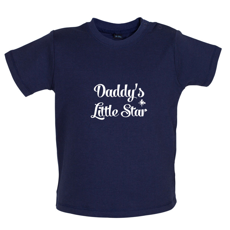 Daddy's Little Star Baby T Shirt