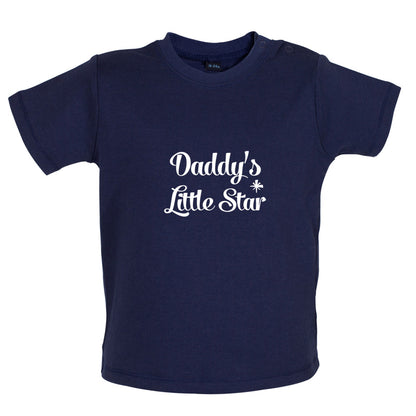 Daddy's Little Star Baby T Shirt