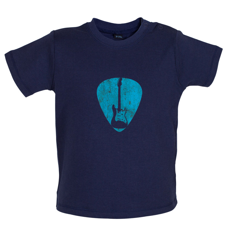 Guitar Pick Full Silhouette Baby T Shirt