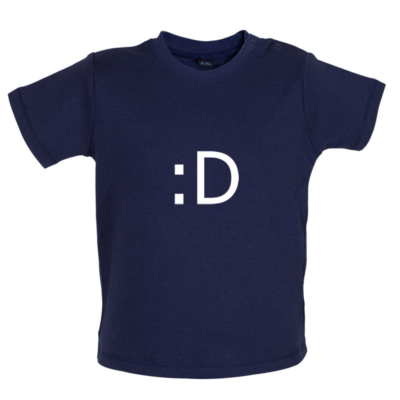 Grin Smiley Baby T Shirt