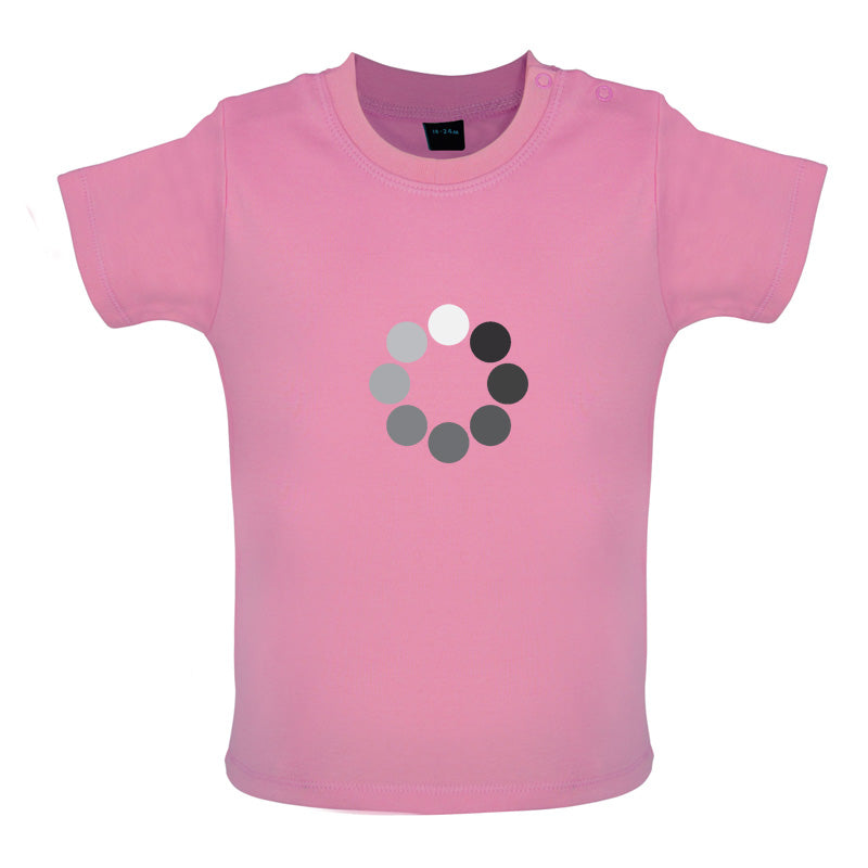 Loading Screen Buffering Circles Baby T Shirt