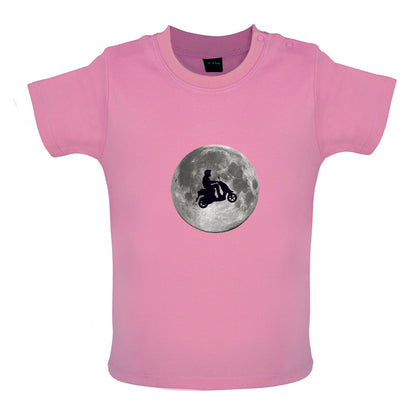 Moped Moon Baby T Shirt