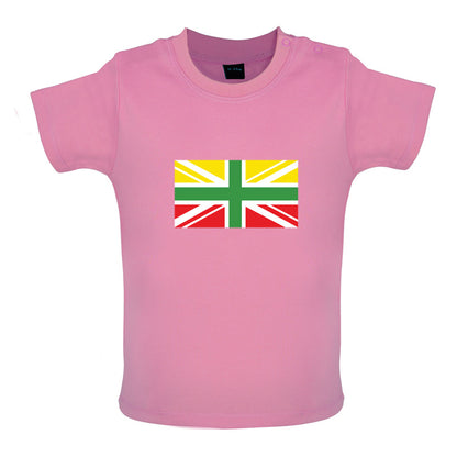 Lithuanian Union Jack Baby T Shirt