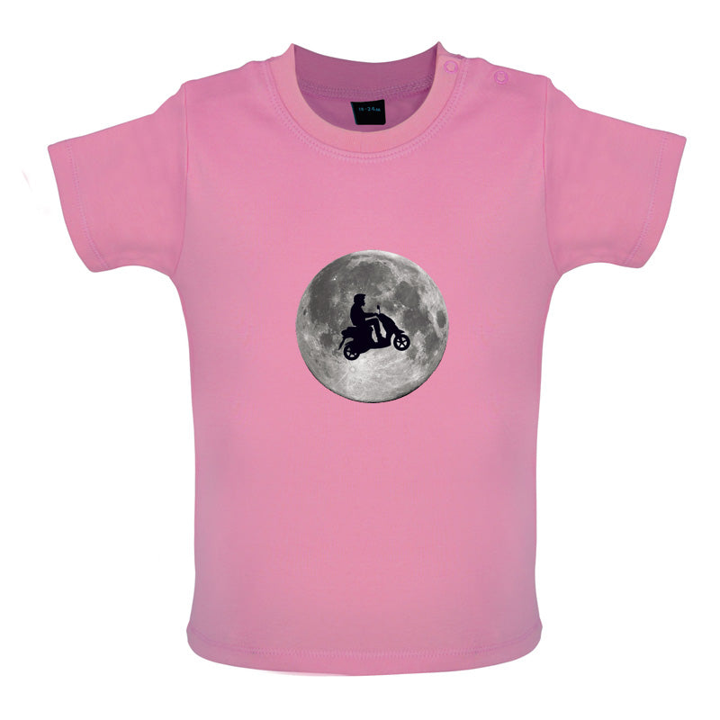 Moped Moon Baby T Shirt
