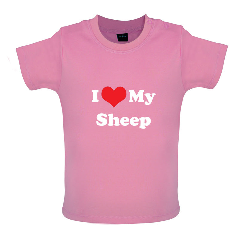 I Love My Sheep Baby T Shirt