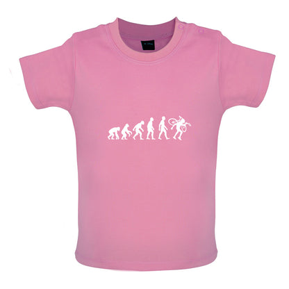 Evolution Of Man Cyclo-cross Baby T Shirt