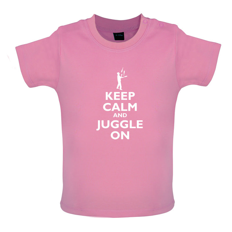 Keep Calm and Juggle On Baby T Shirt