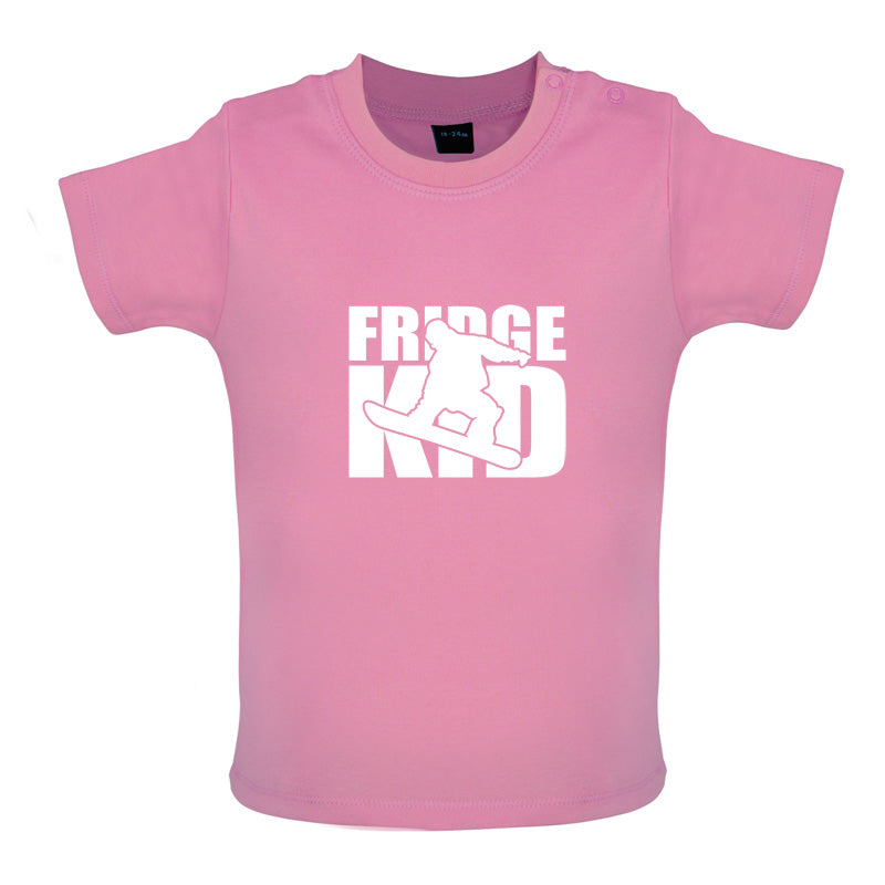 Fridge Kids Snowboard Baby T Shirt