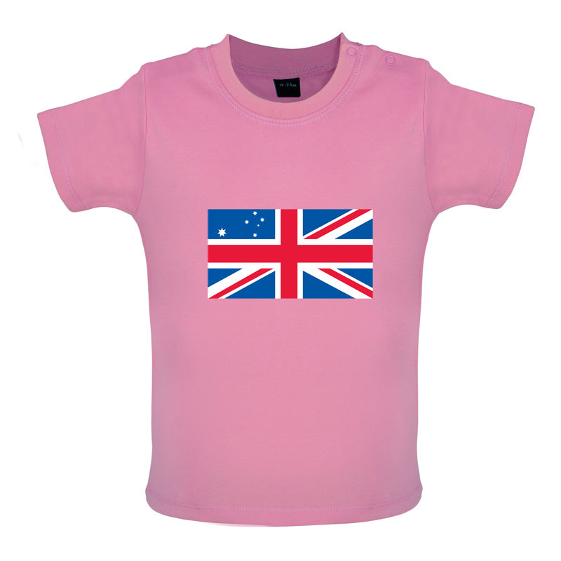 Australian Union Jack Flag Baby T Shirt
