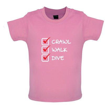 Crawl Walk Golf Baby T Shirt