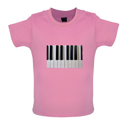 Piano Keys Colour Baby T Shirt