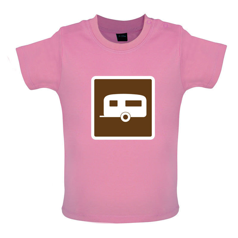 Caravan Sign Baby T Shirt
