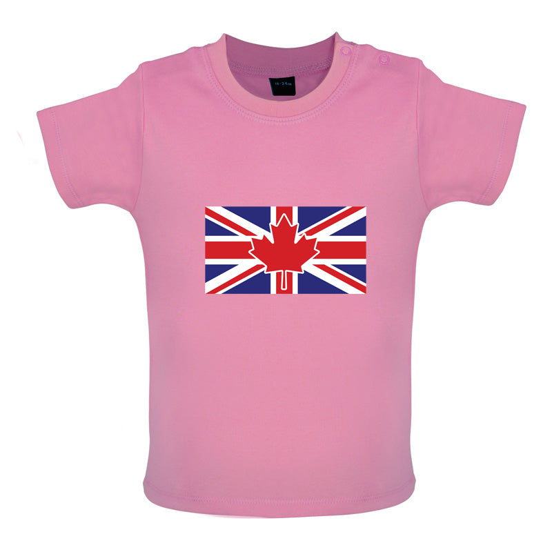 Canadian Union Jack Flag Baby T Shirt