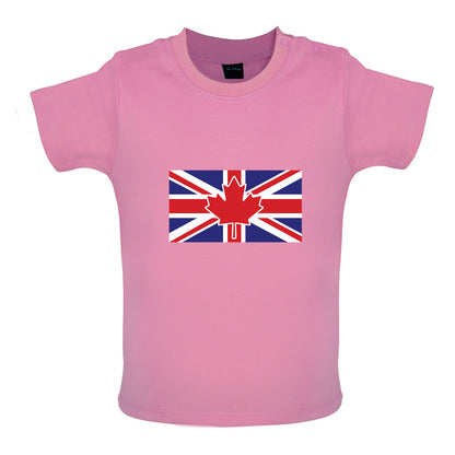 Canadian Union Jack Flag Baby T Shirt