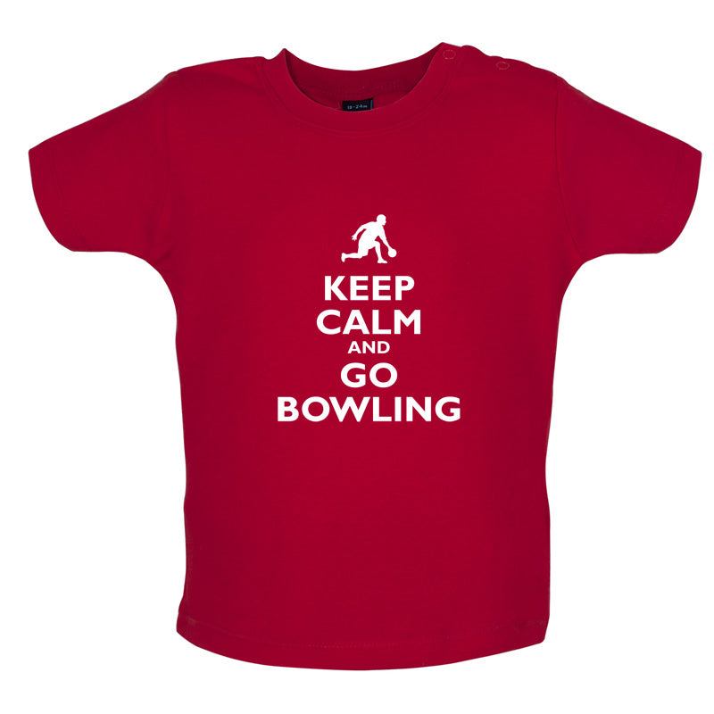 Keep Calm and Go Bowling Baby T Shirt