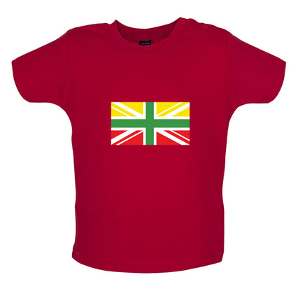 Lithuanian Union Jack Baby T Shirt