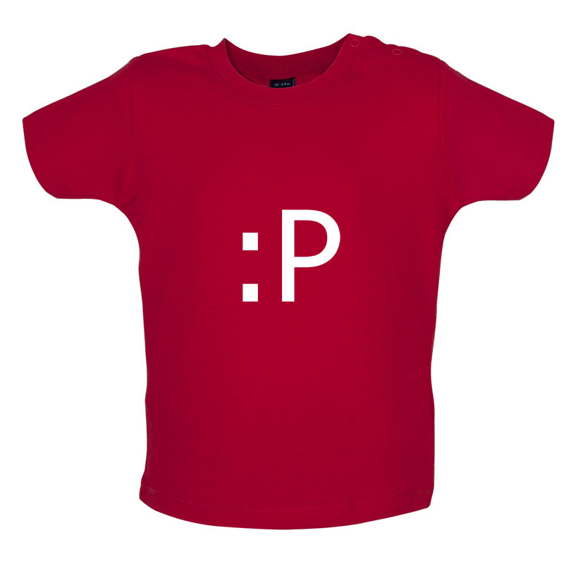 Tongue Smiley Baby T Shirt