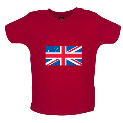 Australian Union Jack Flag Baby T Shirt