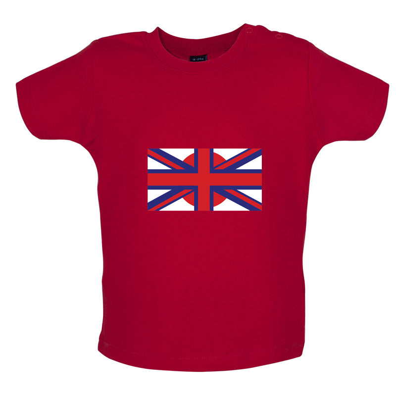 Japanese Union Jack Flag  Baby T Shirt