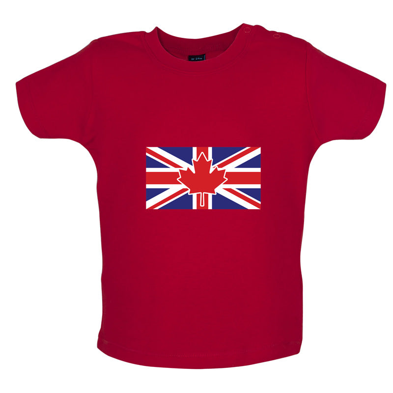 Canadian Union Jack Flag Baby T Shirt