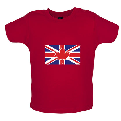 Canadian Union Jack Flag Baby T Shirt