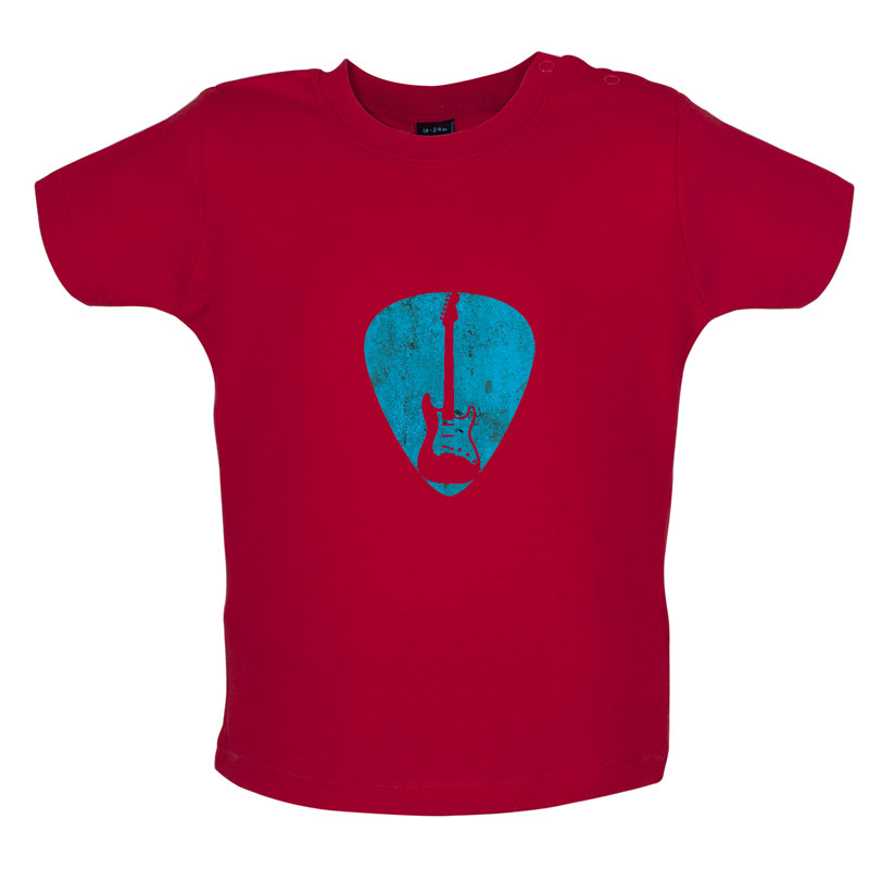 Guitar Pick Full Silhouette Baby T Shirt