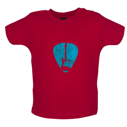 Guitar Pick Full Silhouette Baby T Shirt