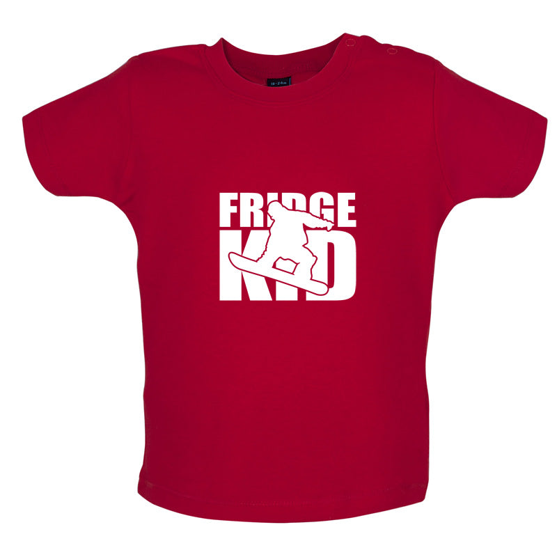 Fridge Kids Snowboard Baby T Shirt