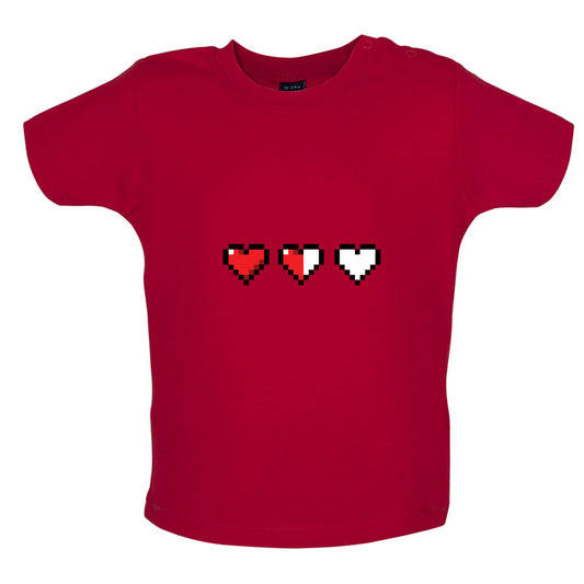 Retro Hearts Baby T Shirt