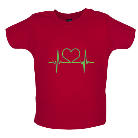 Heartbeat Heart Baby T Shirt