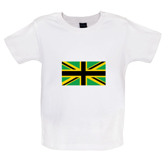 Jamaican Union Jack Baby T Shirt