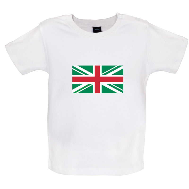 Union Jack Nigeria Flag Baby T Shirt