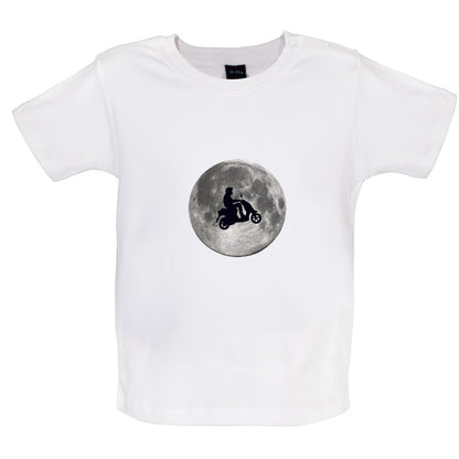 Moped Moon Baby T Shirt
