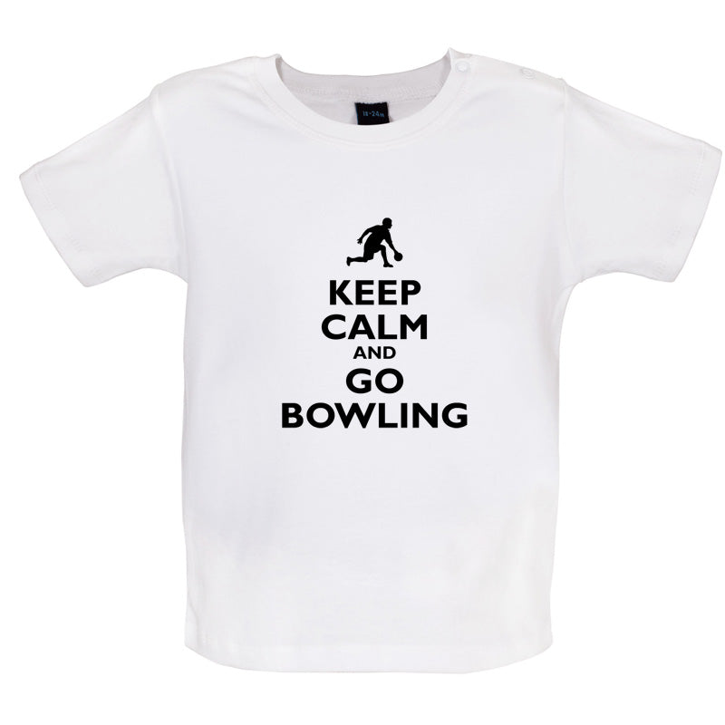 Keep Calm and Go Bowling Baby T Shirt